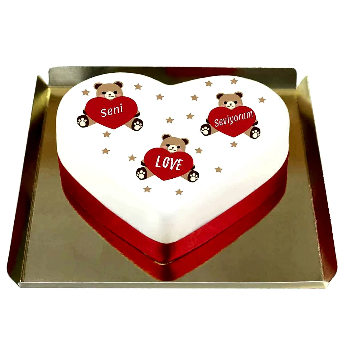 Sevgi Dolu Kalp Pasta