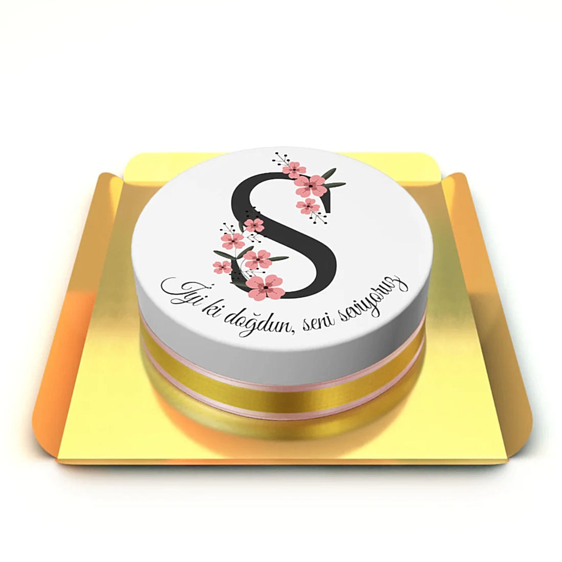 Harf Temalı Kutlama Pastası