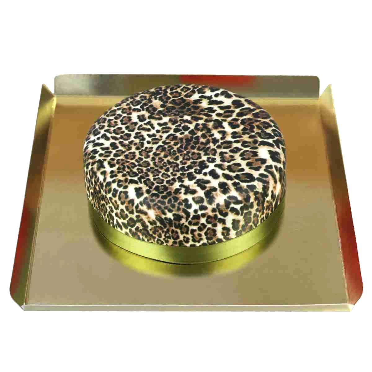 Leopar tasarım pasta