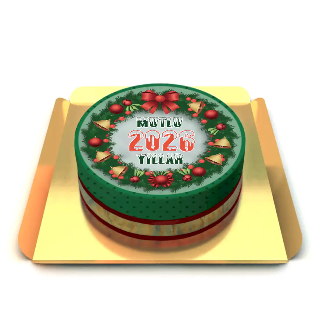 Yılbaşı Tasarım Pasta