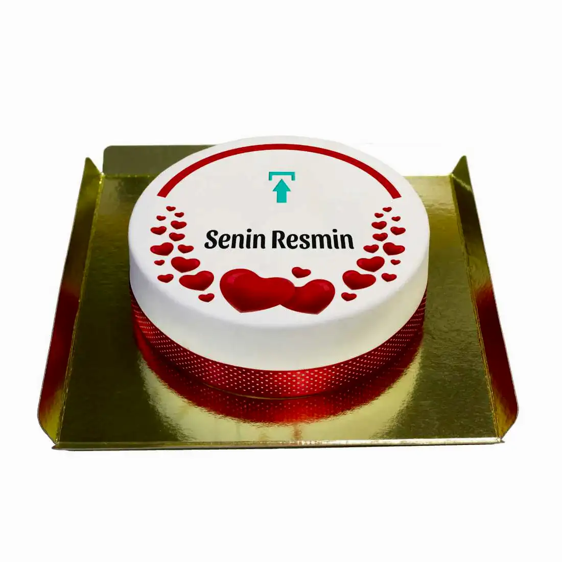 Kalpli resimli pasta