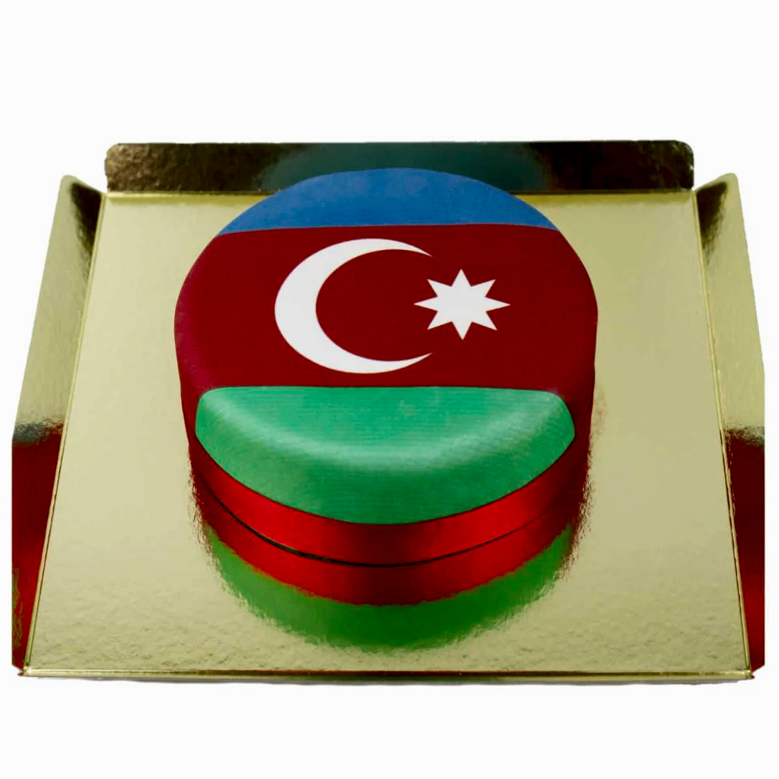 Azerbaycan Bayrağı Kutlama Pastası