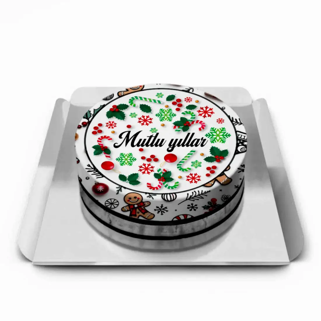 Resimli Yılbaşı Pastası 