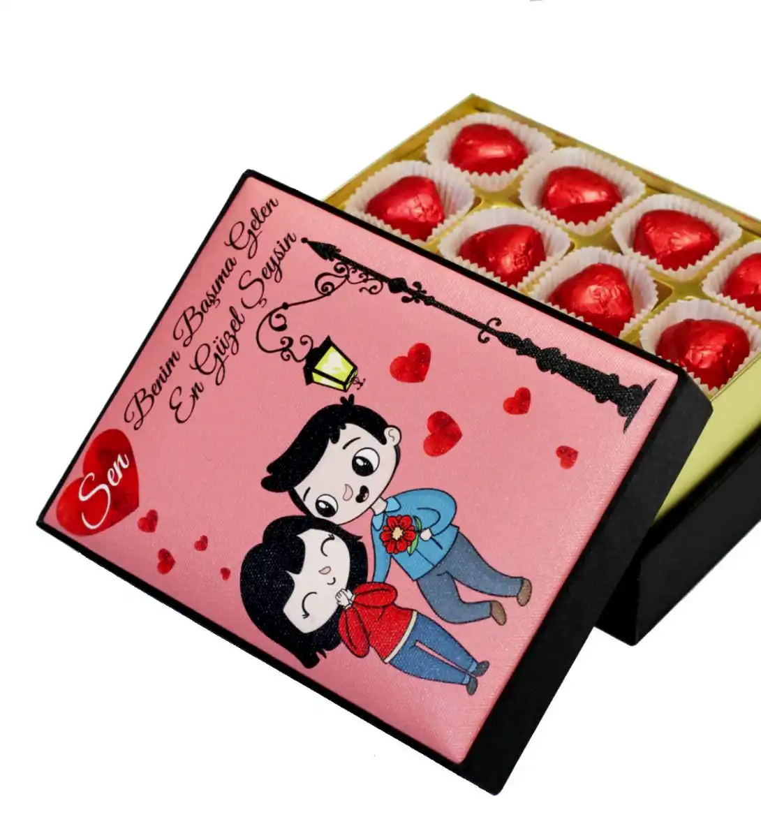 Sen ve Ben Sevgiliye Kutu Çikolata