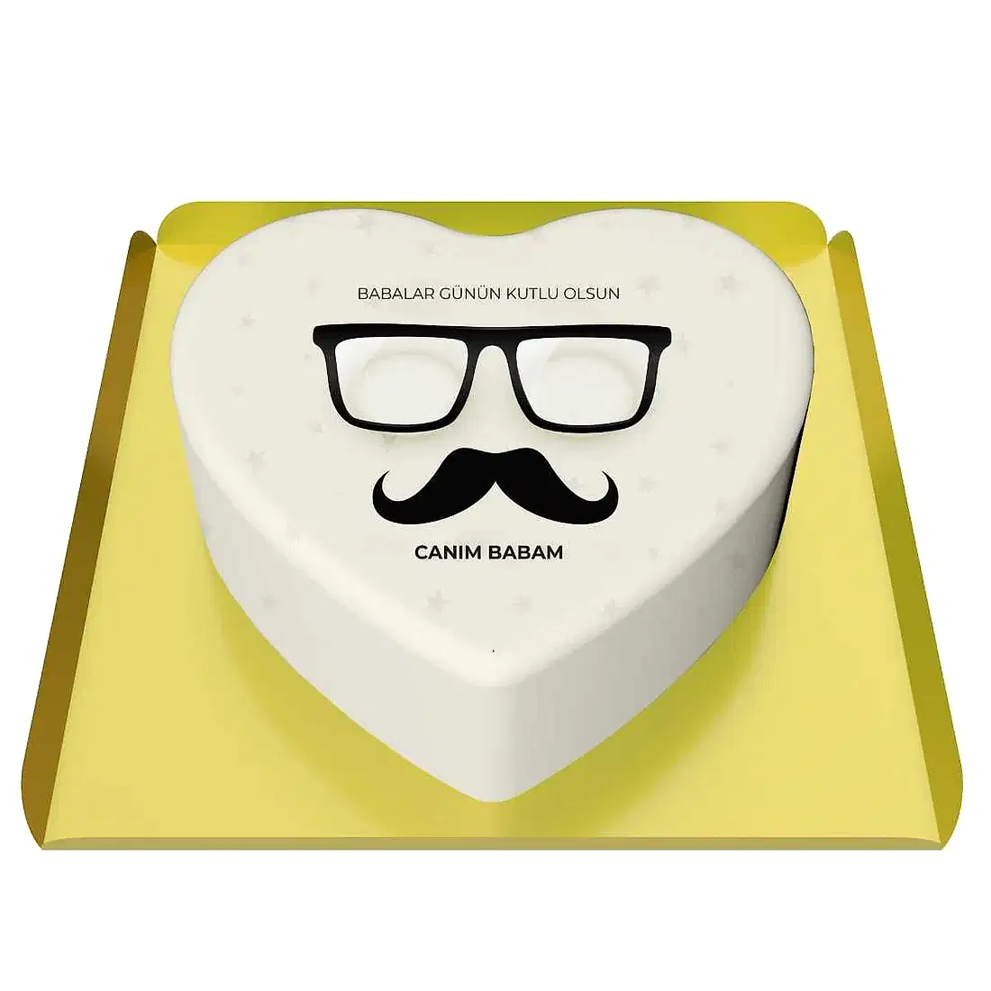 Babama Kalpli Doğum Günü Pastası