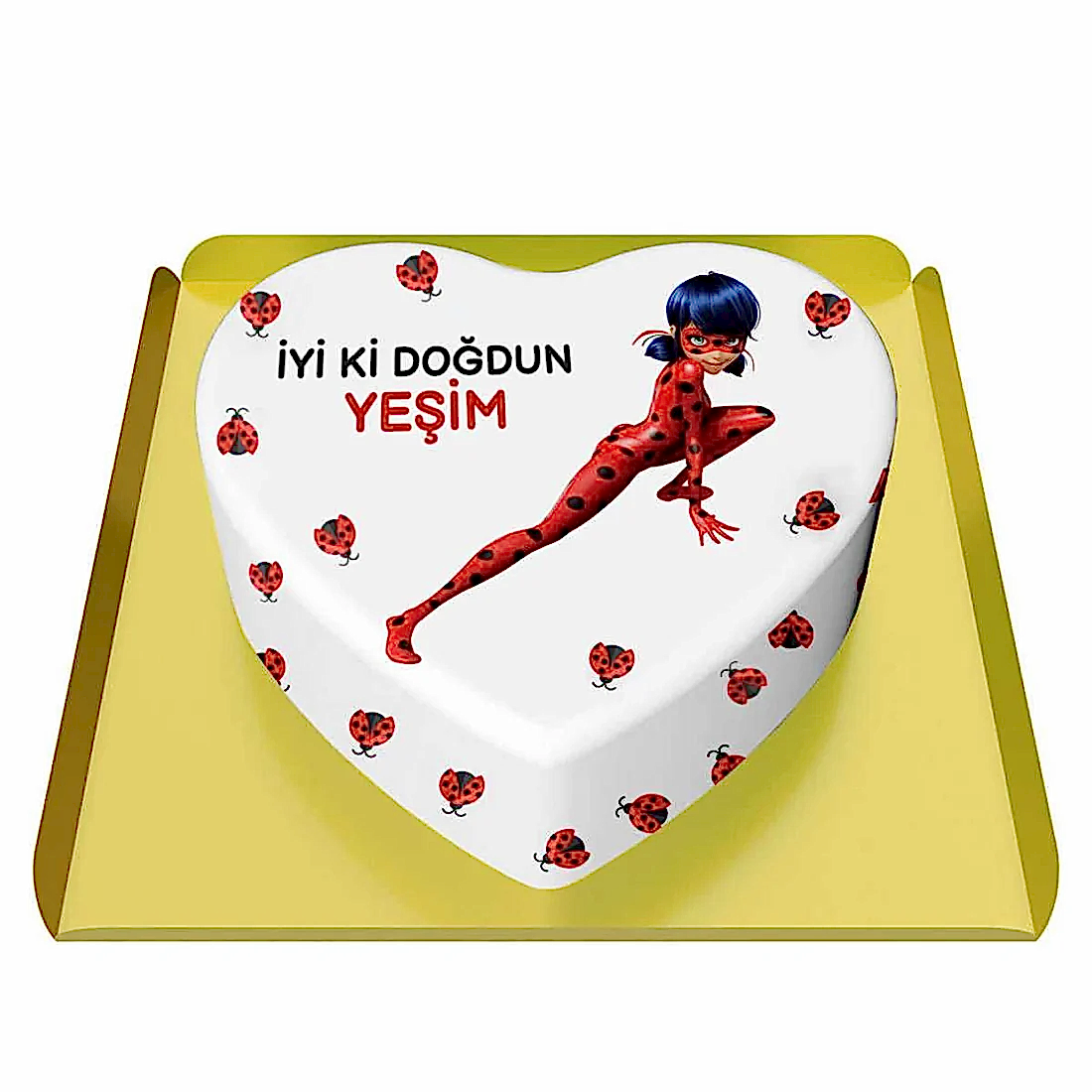 Mucize Uğur Böceği Kalp Pasta