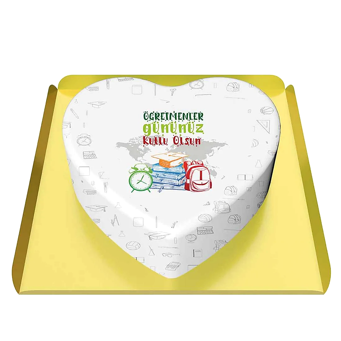 Öğretmene Kalp Pasta