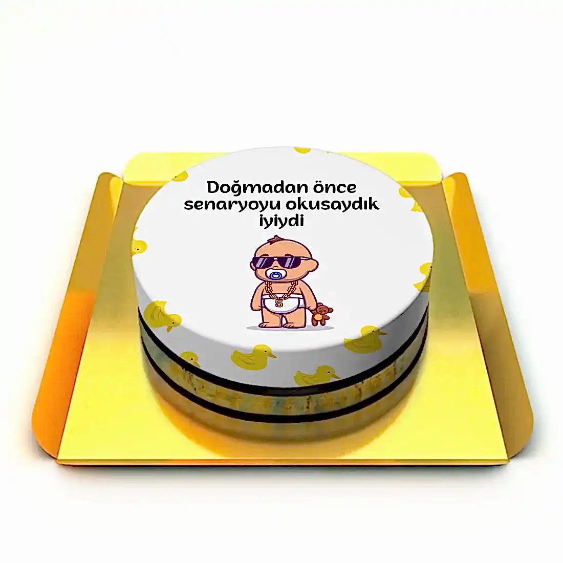 Yazılı Bebek Pastası