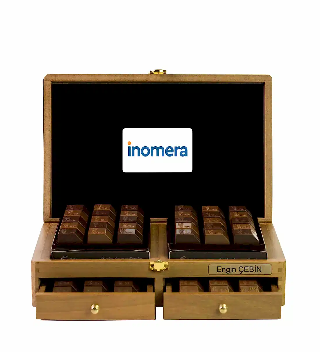 ahşap kutu hediye çikolata