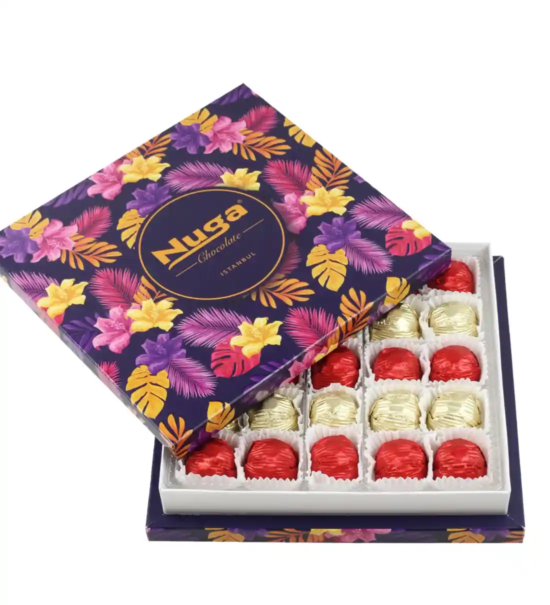 Viola Çiçek Desenli Kutu Sargılı Special Çikolata