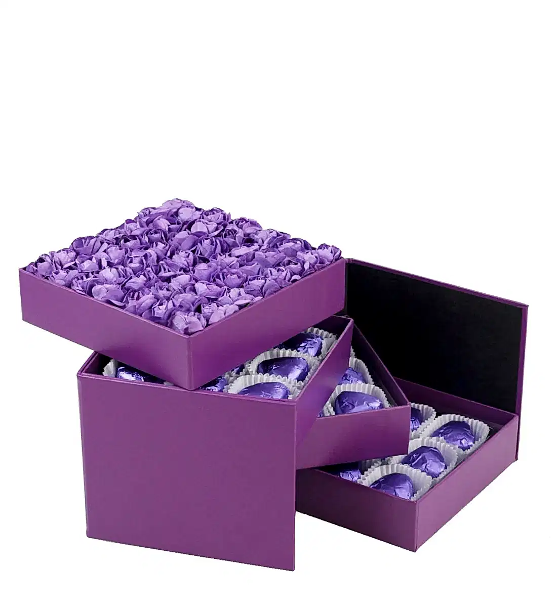 Lila Akordiyon Kutu Spesiyal Çikolata