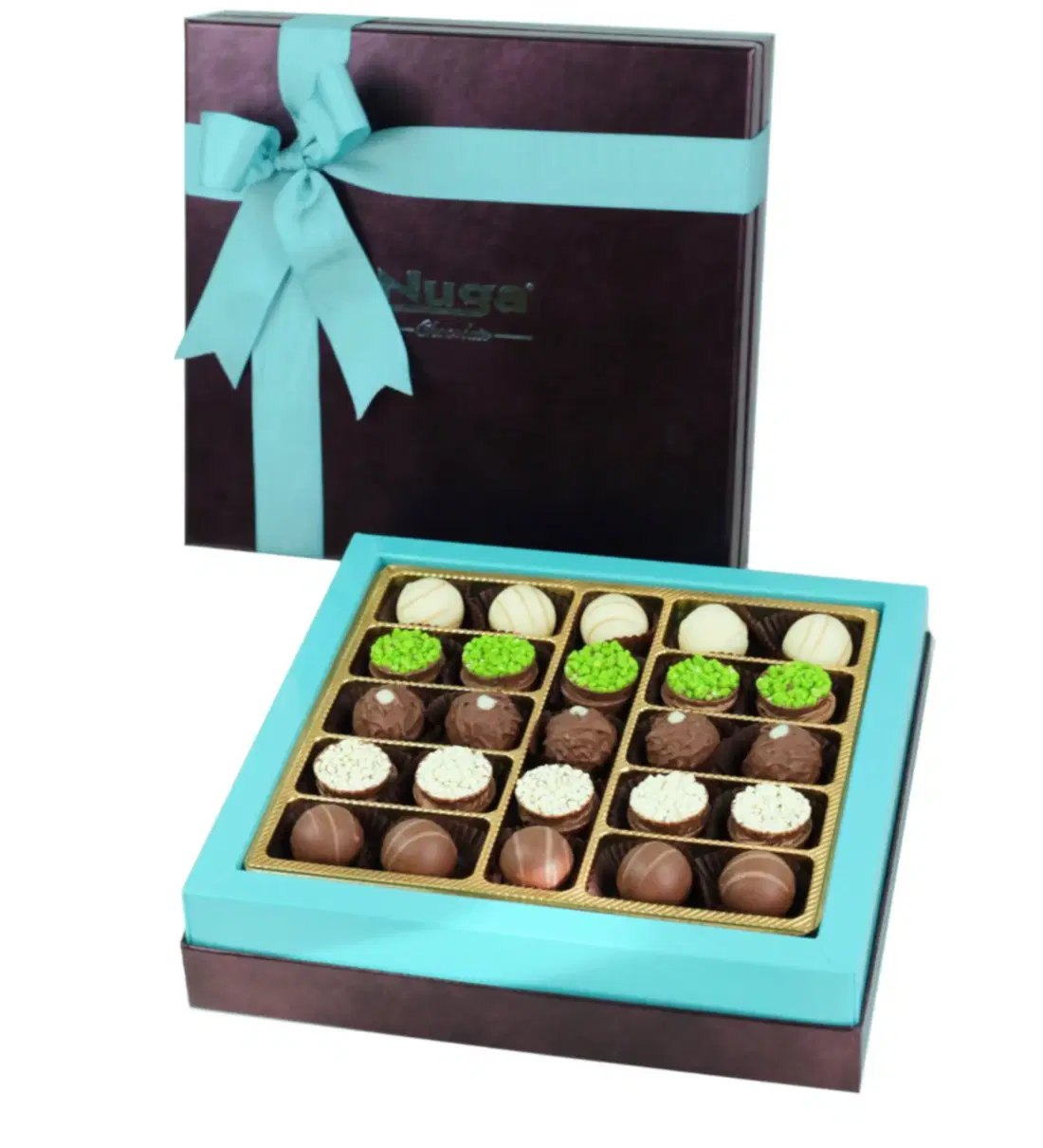 Turkuaz Kutu Truf Çikolata Lezzeti